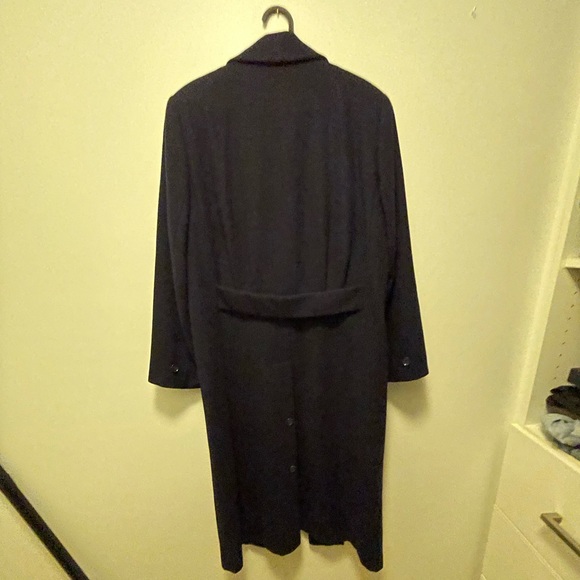 International Scene Navy Blue Wool Coat - Picture 3 of 3
